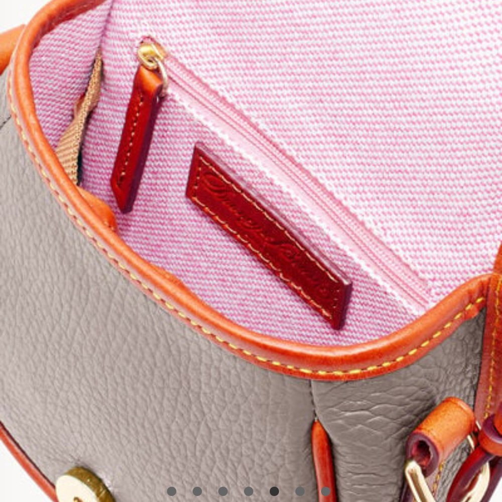 Dooney & Bourke All Weather Leather 2 Duck Bag Taupe - Picture 4 of 16